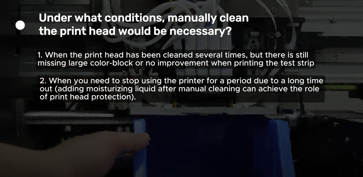 Como limpar manualmente a cabeça de impressão